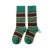 Internet Celebrity Mona Same Style Brown Contrast Color with Green and Blue Striped Socks Women's Trendy Wear Tube Socks Women's Ins Trendy Women's Socks