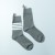 TB Net Red Four Bars Fashion Brand Women's Socks Calf Socks Knee-Length Long Socks with Label Personality European and American Trendy Socks JK Gray Cotton Socks