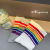 Children's Socks 2022 Spring and Autumn New Rainbow Striped Socks Long Patchwork Boys and Girls Baby Socks One Piece Dropshipping