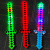 Tiktok Same Style My World Game Luminous Sound Checkered Sword Mosaic Sword Toy Knife Sound and Light Sword Night Market Batch
