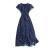 Hepburn Style Dress Women's 2022 Summer New French Retro Long Dress Waist-Tight Elegant Chiffon V-neck Floral Skirt