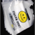 Thickened White Vest Bag Smiley Face Plastic Transparent Grocery Bag Takeaway Convenient Plastic Bag Vest Shopping Bag