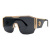2021 New European and American Large Frame Siamese Metal Men's and Women's Sunglasses Sunglasses Fashion Sunglasses