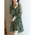 2022 New Dress Summer Women's Dress Ruffled V-neck Slim Slimming Silk Dress Wholesale