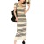 Idle Style Striped Polo Collar Knitted Dress for Women Summer Elegant Slim Fit Slimming Vertical Sunken Stripe Short Sleeve Dress New