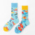 Aichuan New Trendy Socks Spring/Summer AB Socks Contrast Color Two Sides Socks Cute Japanese Style Tube Socks Cartoon Unique Women's Socks Wholesale