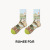 Lumi French Oil Painting Socks Men's Middle Tube Socks Female Ins Trendy European and American Street Creativity Abstract Retro Couple Long Socks