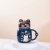 Kitten Single Cup Ceramic Cup Water Cup Single Cup Milk Cup Cartoon Cup Christmas Single Cup Coffee Cup Internet Celebrity Single Cup