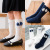 2020 Spring and Autumn New Girls' Socks Mesh Bow Stockings Bunching Socks Cotton Children's Socks Anti-Mosquito Socks