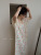 Du Xiaozhai New Romantic Mid-Summer Cotton Yarn Dress 2022 Summer Fresh Floral Skirt Korean Style Straight Dress for Women