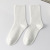 Vertical Stripes White Socks Women's Mid Tube Stockings Summer Thin Cotton Socks Black Long Socks Japanese Style Loose Socks Trendy Zhuji Wholesale