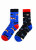 Cotton Personality Two Sides Socks Manufacturers Trend Men's Cotton Socks Trend Multi Logo Left and Right Foot Socks Cross-Border Supply Cartoon Socks