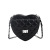 Stylish Good Texture Trendy 2022 Spring New Trendy Patent Leather Personality Heart-Shaped Rhombus One Shoulder Crossbody Bag Ladies Bag