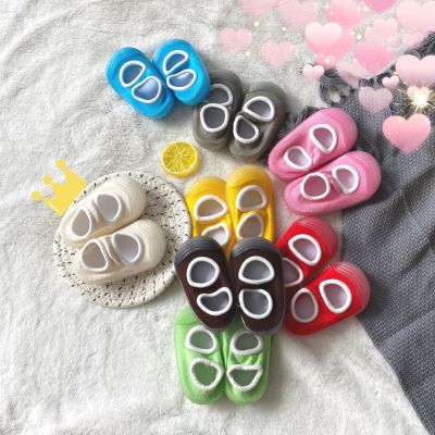 22 New Baby Floor Socks Breathable Non-Slip Candy Color Shallow Mouth Ankle Sock Baby Toddler Socks Ins Tide Children's Socks