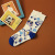 20 Spring and Summer Socks Tube Socks Trendy Japanese Brand Fun Cartoon Illustration Stockings Street Sesh Couple Trendy Socks