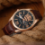 New Foreign Trade Men's Watch Gift Belt Watch Wholesale Business Cheap Three-Eye Digital Men's Watch Stall Watch