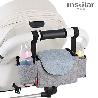 Multifunctional Stroller Bag Buggy Bag Feeding Bottle Water Cup Bag Stroller Saddlebag Hanging Bag