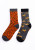 Cotton Personality Two Sides Socks Manufacturers Trend Men's Cotton Socks Trend Multi Logo Left and Right Foot Socks Cross-Border Supply Cartoon Socks