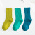 Double Needle Children's Socks Children's Socks Children 2022 Autumn New Candy Color Solid Color Boys Girls Mid-Calf Length Children's Socks Baby Rainbow Socks