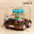 Tiktok Children's Toy Cartoon Inertia Transparent Gear Drop-Resistant Bus Toy Car Stall Supply Gift Wholesale