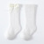 INS Girl Spanish Western Style Moving Ring Middle-Long Stockings Medium and Small Children Hollow Bow Baby Mesh Socks