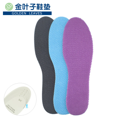 Factory Direct Sales Eva Insoles Foreign Trade Insole Breathable Free Cutting Sweat Absorption Sandwich Mesh Men's and Women's Insoles