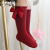 Girls' Bowknot Tube Socks Spring and Summer New Pure Color Bubble Mouth Cotton Socks Children's Socks Wholesale