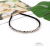 New Korean Style Micro Inlay Rhinestones Cross Mixed Rhinestone Headband Fashion All-Match Hairpin Hair Fixer Ring Ornament Headband Female Headdress