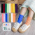 Solid Color Children's Bunching Socks Girls' Thin Velvet Korean Ice Socks Spring and Summer Big and Small Children Candy Color Stockings