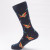 Cross-Border Trendy Socks Happy Socks Classic Dark Series Personalized Cotton Socks Men's plus Size Tube Socks