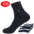 Langsha Socks Men's Cotton Four Seasons Cotton Socks Mid-Calf Length and Breathable Sweat-Absorbent Long and Short Socks Black Cotton Men's Socks Wholesale