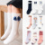 2020 Spring and Autumn New Girls' Socks Mesh Bow Stockings Bunching Socks Cotton Children's Socks Anti-Mosquito Socks