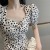 Seaside Vacation Dress 2022 Summer New Irregular Slit V-neck Belly-Covering Slimming Polka Dot Pure Desire Dress