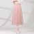 Tianhao Clothing Mesh Skirt for Women Summer 2022 New Spring  High Waist Pleated Skirt Mid-Length Draping Large Swing