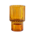 LD Vertical Stripes Pink Amber Dual-Use Candlestick Glass Candlestick Cup Candle Cup Household Candlestick Ornaments