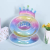 Cute New Cartoon Color Matching Inflatable Toy Children's Swimming Ring Toy Pedestal Ring Various Colors