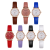 Foreign Trade Fashion Women's All-Match Leather Watch Student Casual Digital Bracelet Watch Quartz Watch Spot Wholesale