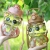 Cartoon Panda Water Cup with Straw Portable Large Capacity High Temperature Resistant Student Couple's Cups Portable with Bear Cake Towel