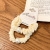 Head Rope Simple Korean Style 2022 Bun Small Intestine Hair Ring Pearl Sweet Cute Girl Hair Ties/Hair Bands