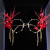Korean Bridal Wedding Tassel Artistic Glasses Wine Red Feather Tassel Frame Personality Trend Korean Ornament