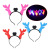 Large Luminous Horn Selling Cute Bowknot GOLDEN CROWN Antler Hairband Series Children Stall Toys Factory Wholesale