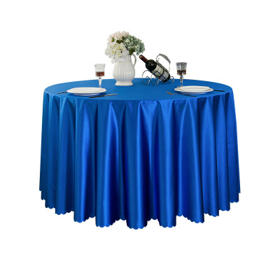Hotel Tablecloth round Table Thick Fabric Table Cloth Tribute Satin Large round Table Restaurant round Banquet European Style round Table Cloth