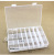 24 Grid Transparent Plastic Box Jewelry Tools Packaging Plastic Spare Parts Box Detachable Classification Pp Storage Box Factory Wholesale