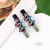 High-End Graceful Bow Rhinestone Barrettes Retro Color Side Bang Clip Korean Style Graceful Online Influencer Hair Accessories