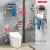 304 Stainless Steel Towel Rack Bathroom Bathroom Hardware Shelf Punch-Free Hotel Bathroom Bath Towel Rack Set