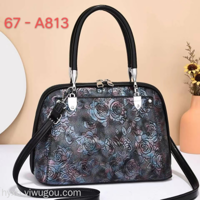 Women's Bag Foreign Trade Popular Style Casual Bag Women's Handbag New Fashion Pu Bag Printed Bag