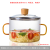 High Temperature Resistant Borosilicate Color Handle Casserole Glass Pot Soup POY Stew Pot Visions Cookware Pot Household Cooking Noodle Pot