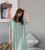 Cloth Xiaojiu Cold Dress Ice Silk Pajamas Women's Summer Home Cool Dress Casual and Comfortable Solid Color Dress Women's