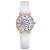 Foreign Trade Fashion Lady's Flower Leather Watch Student Casual Digital Bracelet Watch Quartz Watch Spot Wholesale