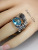 Meiyu New Cross-Border Hot Sale in Europe and America Retro Creative Dragonfly Lotus Zircon Antique Silver Bracelet Ring Ring